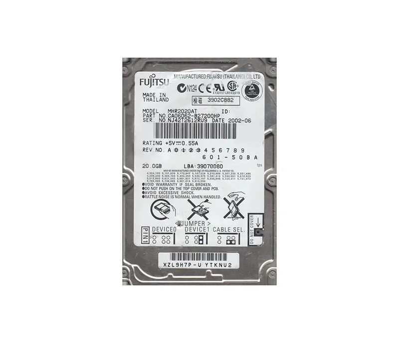 CA06062-B27200HP - Fujitsu Mobile 20GB 4200RPM ATA-100 2MB Cache 2.5-inch Hard Drive