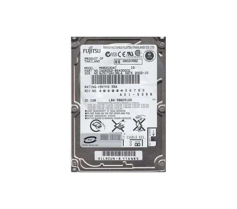 CA06062-B64300C2 - Fujitsu Mobile 30GB 4200RPM ATA-100 2MB Cache 2.5-inch Hard Drive
