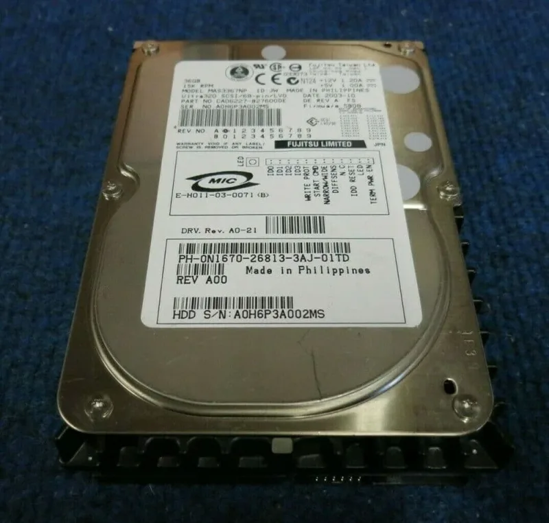 CA06227-B28900NW - Fujitsu Enterprise 36GB 15000RPM Ultra-320 SCSI 68-Pin 8MB Cache 3.5-inch Hard Disk Drive