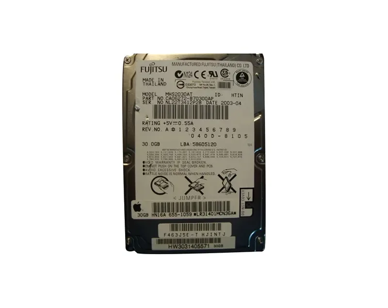 CA06272-B70300AP - Fujitsu Mobile 30GB 4200RPM ATA-100 2MB Cache 2.5-inch Hard Drive