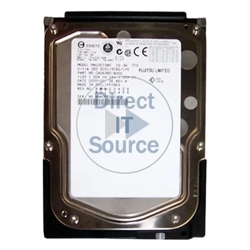 CA06380-B200 - Fujitsu Enterprise 73.5GB 10000RPM Ultra-320 SCSI 80-Pin Hot-Pluggable 8MB Cache 3.5-inch Hard Disk Drive