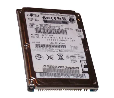 CA06531-B124 - Fujitsu Mobile 40GB 5400RPM ATA-100 8MB Cache 2.5-inch Internal Hard Disk Drive