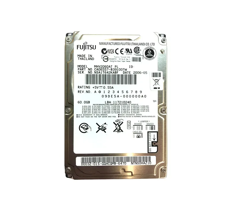 CA06557-B39100TW - Fujitsu Mobile 60GB 4200RPM ATA-100 8MB Cache 2.5-inch Hard Drive