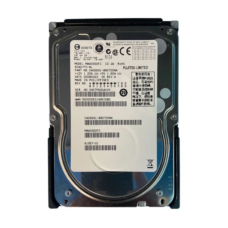 CA06691-B12000SU - Fujitsu Enterprise 73.5GB 10000RPM Fibre Channel 2GB/s 8MB Cache 3.5-inch Hard Disk Drive