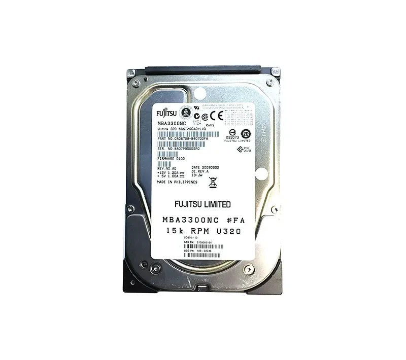 CA06708-B40700FA - Fujitsu Enterprise 300GB 15000RPM Ultra-320 SCSI 80-Pin 8MB Cache 3.5-inch Hard Drive