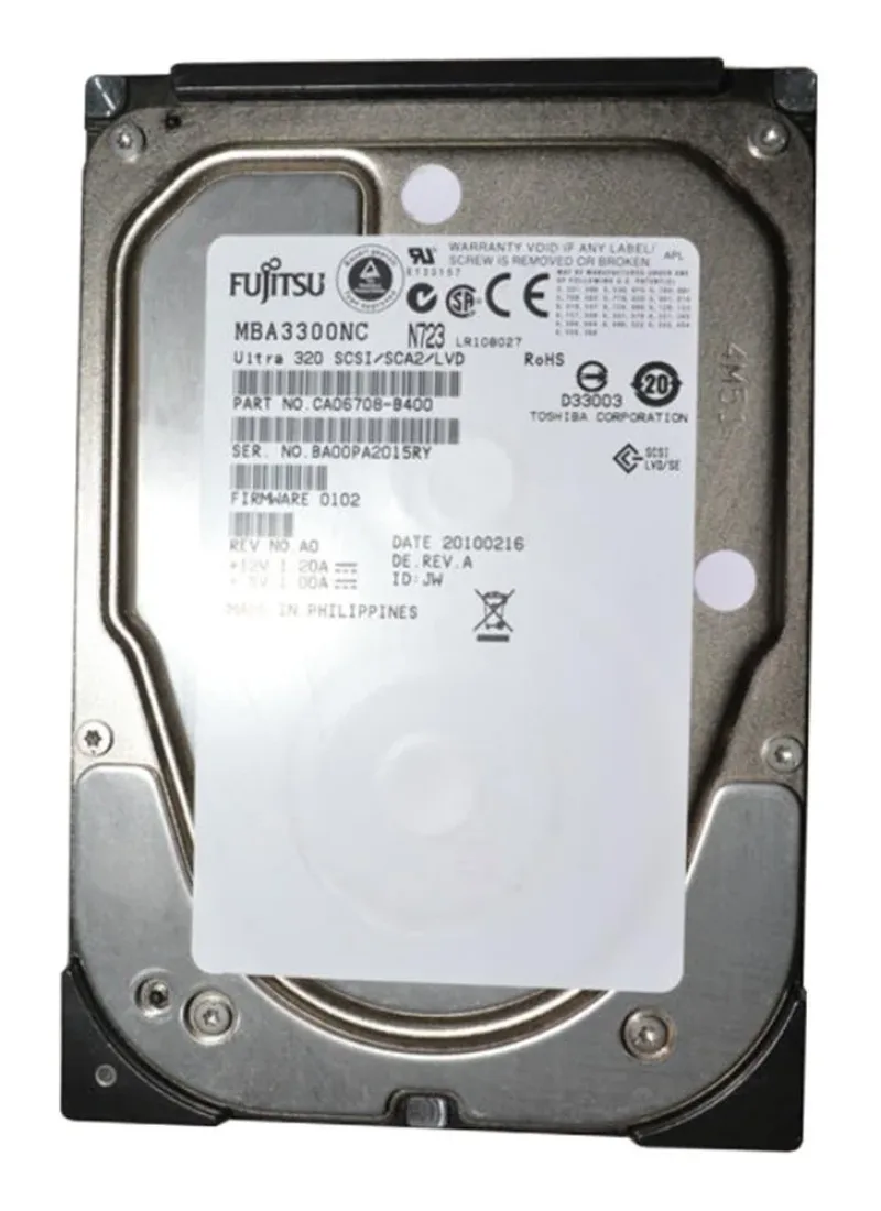 CA06708-B850 - Fujitsu Enterprise 300GB 15000RPM Ultra-320 SCSI 68-Pin 8MB Cache 3.5-inch Hard Disk Drive
