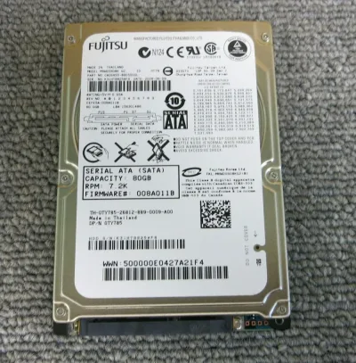 CA06855-B43500C1 - Fujitsu Mobile 80GB 7200RPM SATA 3GB/s 8MB Cache 2.5-inch Hard Drive