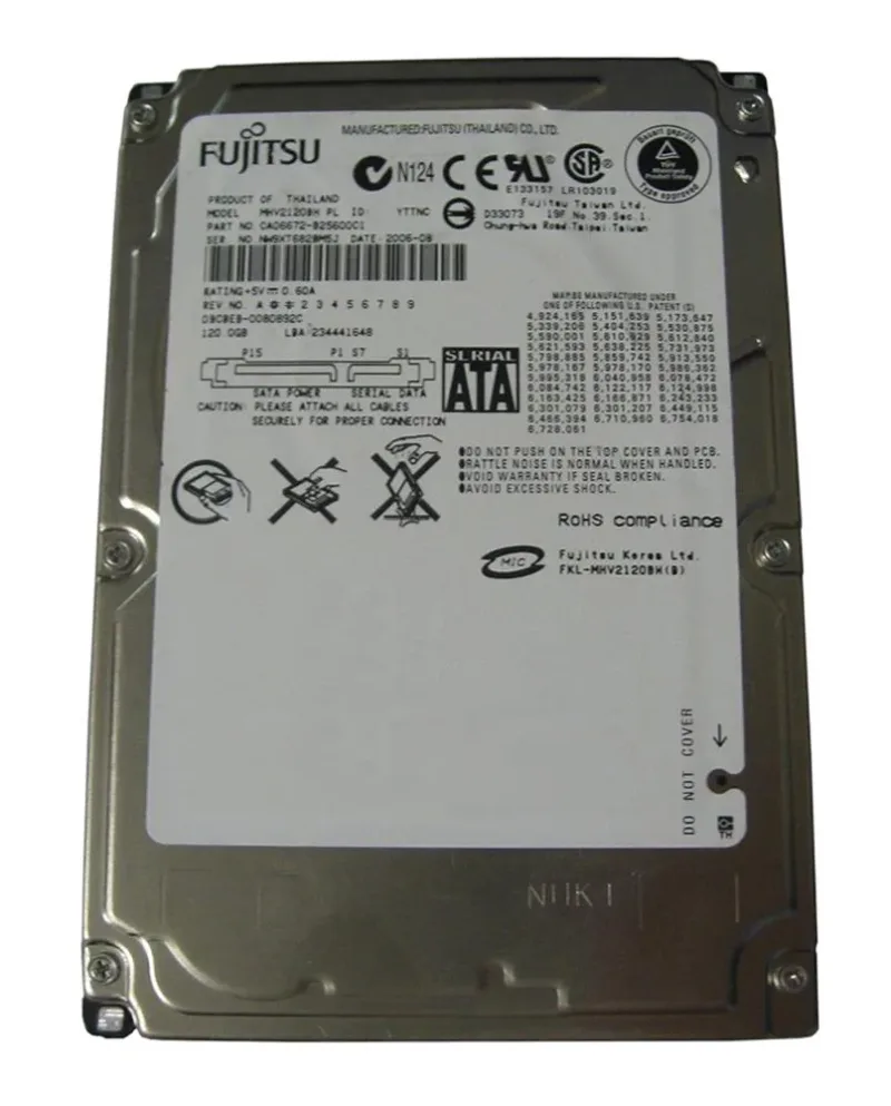 CA06889-B30500C1 - Fujitsu Mobile 120GB 5400RPM SATA 1.5GB/s 8MB Cache 2.5-inch Hard Drive