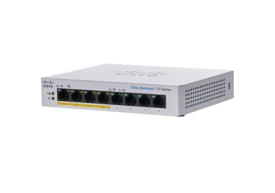 CBS110-8PP-D - Cisco 8 x Ports 10/100/1000Base-T + 4 (support PoE) Unmanaged Gigabit Ethernet Switch