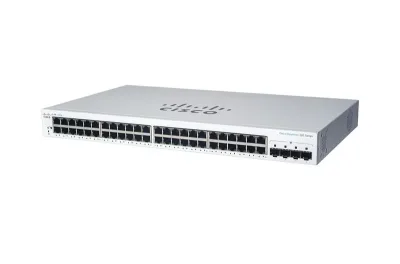 CBS220-48T-4G - Cisco Business 220 Series CBS220-48T 52 x Ports 48 x Ports 10/100/1000Base-T + 4 x Ports 1000Base-X SFP Rack-Mountable Gigabit Ethernet Network Switch