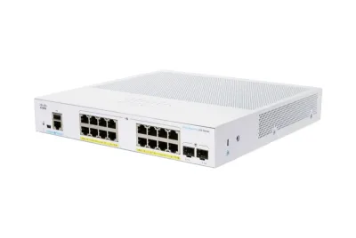 CBS250-16P-2G - Cisco 250 Series CBS250-16P 16 x Ports 10/100/1000 PoE+ + 2 x Ports Gigabit SFP Rack-Mountable Layer 3 Manageable Gigabit Ethernet Network Switch