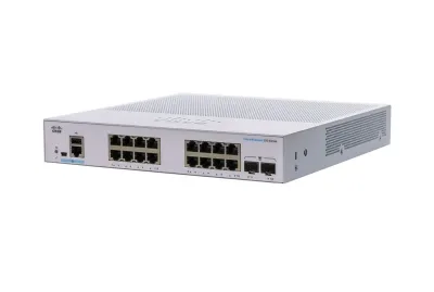 CBS250-16T-2G - Cisco 250 Series CBS250-16P 16 x Ports 10/100/1000 PoE+ + 2 x Ports Gigabit SFP Rack-Mountable Layer 3 Manageable Gigabit Ethernet Network Switch