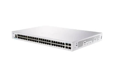 CBS250-48T-4X - Cisco Business 250 Series CBS250-48T 48 x Ports 10/100/1000 + 4 x Ports 1 Gigabit SFP Rack-Mountable Layer 3 Managed Gigabit Ethernet Network Switch