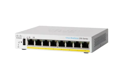 CBS250-8PP-D - Cisco Bussiness PoE+ 8 x Ports 10/100/1000Base-T Layer 3 Managed Gigabit Ethernet Switch