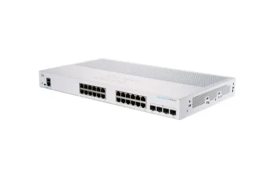 CBS350-24T-4G - Cisco Business 350 Series CBS350-24T-4G 24 x Ports 10/100/1000Base-T + 4 x Ports Gigabit SFP Rack-Mountable Layer 2 and 3 Managed Gigabit Ethernet Network Switch