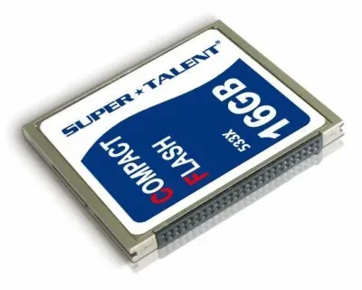 CF16G-533X - Super Talent 16GB 533x CompactFlash (CF) Memory Card