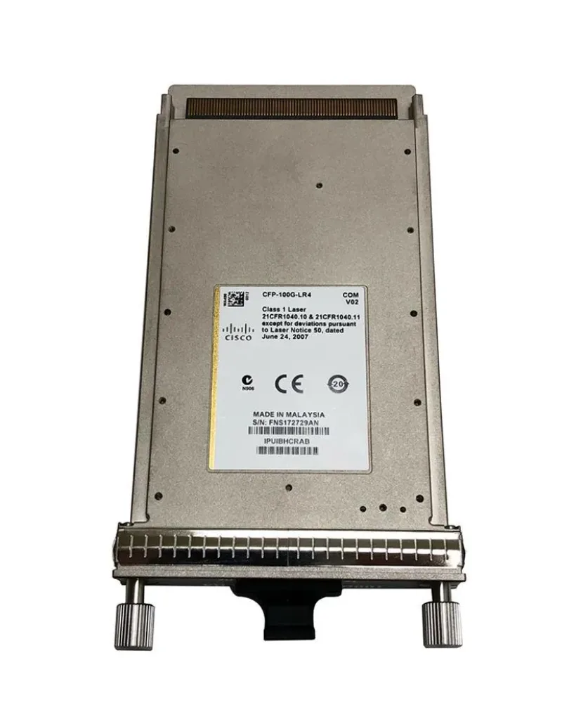 CFP-100G-LR4 - Cisco 100Gb/s 100GBase-LR4 Single-Mode Fiber 10km 1310nm Duplex LC Connector CFP Transceiver Module