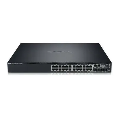 CGRY2 - Dell PowerConnect 7024 24 x Ports 10/100/1000Base-T Gigabit Ethernet SFP Managed Network Switch