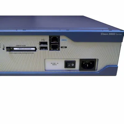Cisco CISCO2821-V3PN/K9 2821 Router with V3PN Bundle 2 x 10/100/1000Base-T LAN 1 x NME, 1 x EVM, 2 x AIM, 3 x PVDM, 4 x Expansion Slot(s) Integrated Services Router