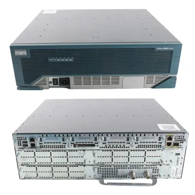 Cisco CISCO3845-SRST/K9 3845 Integrated Services Router Voice Bundle 2 x 10/100/1000Base-T LAN 4 x NME, 4 x HWIC, 2 x AIM, 4 x PVDM, 1 x SFP (mini-GBIC) Integrated Services Router