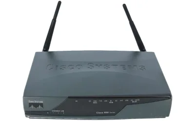CISCO857W-G-EK9-RF - Cisco 857 ADSL Wireless Router 4 x 10/100Base-TX LAN 1 x ADSL WAN
