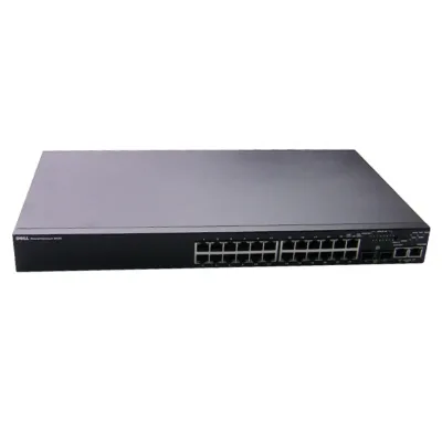 CM244 - Dell PowerConnect 3524 24 x Ports 10/100Base-T + 2 x Ports SFP Shared + 2 x Ports 10/100/1000Base-T Rack-Mountable Manageable Stackable Fast Ethernet Network Switch