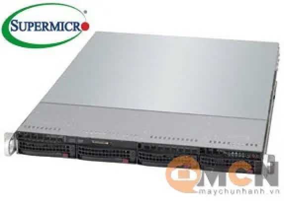 Supermicro CSE-815TQ-600WB 1U Rack-mount Server Chassis 600-Watts PS 4x 3.5in Hot-Swap Server Case. In Stock