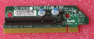 CSE-RR1U-ELP - Supermicro 1U - Universal (SXB-E) Slot to PCI-E (x8) Slot - 1 x PCI Express x8