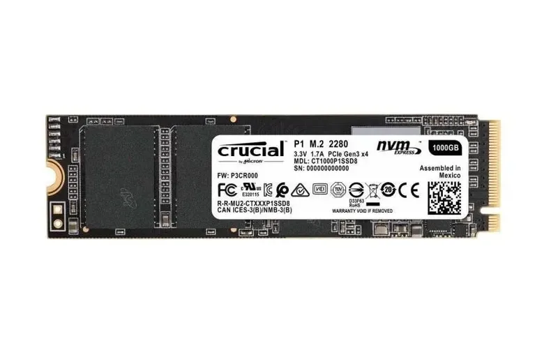 CT1000X6SSD9 - Crucial X6 Series 1TB USB 3.2 Gen2 Portable Solid State Drive