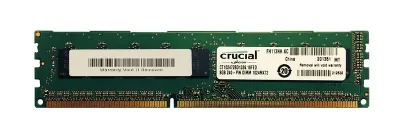 CT102472BD1339 - Crucial 8GB DDR3-1333MHz PC3-10600 ECC Unbuffered CL9 240-Pin DIMM Very Low Profile (VLP) Dual Rank Memory Module