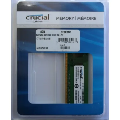 CT102472BF160B - Crucial Technology 8GB DDR3-1600MHz PC3-12800 ECC Unbuffered CL11 204-Pin SoDimm 1.35V Low Voltage Dual Rank Memory Module
