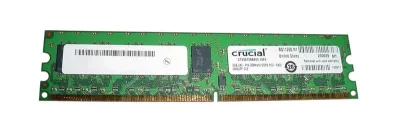CT25672AA800 - Crucial 2GB DDR2-800MHz PC2-6400 ECC Unbuffered CL6 240-Pin DIMM Memory Module