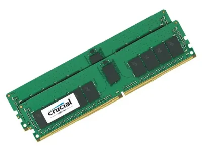 CT2K16G4RFD824A - Crucial 32GB Kit (2 x 16GB) DDR4-2400MHz PC4-19200 ECC Registered CL17 288-Pin RDIMM 1.2V Dual Rank Memory Module
