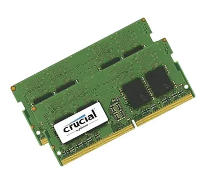 CT2K8G4SFD824A - Crucial 16GB Kit (2 X 8GB) DDR4-2400MHz PC4-19200 non-ECC Unbuffered CL17 260-Pin SoDimm Dual Rank Memory