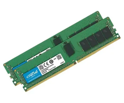 CT2K8G4WFD8266 - Crucial 16GB Kit (2 X 8GB) DDR4-2666MHz PC4-21300 ECC Unbuffered CL19 288-Pin DIMM 1.2V Dual Rank Memory