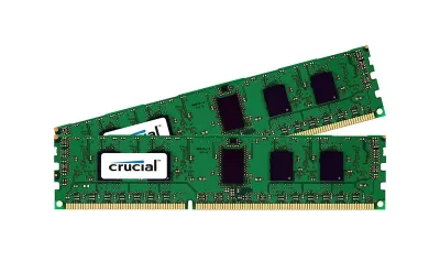 CT2KIT25672BF1339 - Crucial 4GB Kit (2X2GB) DDR3-1333MHz PC3-10600 ECC Unbuffered CL9 204-Pin SODIMM 1.35v Low Voltage Dual Rank Memory