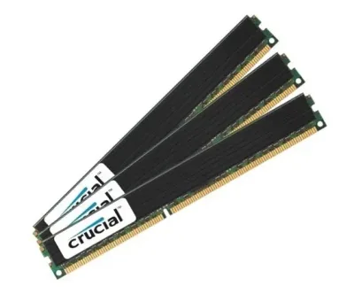 CT3KIT51272BW1339 - Crucial 12GB Kit (3 X 4GB) DDR3-1333MHz PC3-10600 ECC Registered CL9 240-Pin DIMM Dual Rank Memory