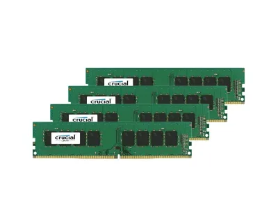 CT4C16G4RFD4213 - Crucial 64GB Kit (4 X 16GB) DDR4-2133MHz PC4-17000 ECC Registered CL15 288-Pin DIMM 1.2V Dual Rank Memory
