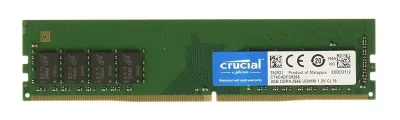 CT4G4DFS8266 - Crucial 1x 4GB DDR4-2666MHz PC4-21300 non-ECC Unbuffered CL19 288-Pin UDIMM Single Rankx8 Memory Module