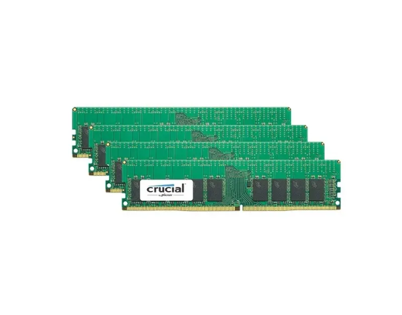 CT4K16G4RFS4266 - Crucial 64GB Kit (4 x 16GB) DDR4-2666MHz PC4-21300 ECC Registered CL19 288-Pin RDIMM 1.2V Single Rank Memory Module