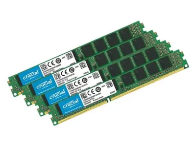 CT4K8G4RFS4266 - Crucial 32GB Kit (4 x 8GB) DDR4-2666MHz PC4-21300 ECC Registered CL19 288-Pin RDIMM 1.2V Single Rank Memory Module
