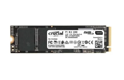 CT500P1SSD8 Crucial P1 500GB M.2 2280 PCI-Express 3.0 Solid State Drive (Micron 3D QLC NAND)