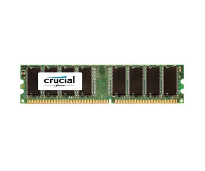 CT566268 - Crucial 512MB DDR-400MHz PC3200 non-ECC Unbuffered CL3 184-Pin DIMM Memory Module Upgrade for Supermicro SuperServer 5013C-M