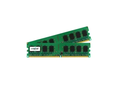 CT853997 - Crucial 2GB Kit (2X1GB) DDR2-1066MHz PC2-8500 non-ECC Unbuffered CL7 240-Pin DIMM Memory