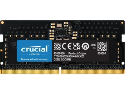 Crucial - CT8G48C40S5 8GB DDR5-4800MHz PC5-38400 non-ECC Unbuffered CL40 262-Pin SODIMM 1.1VDC Single Rank Memory Module