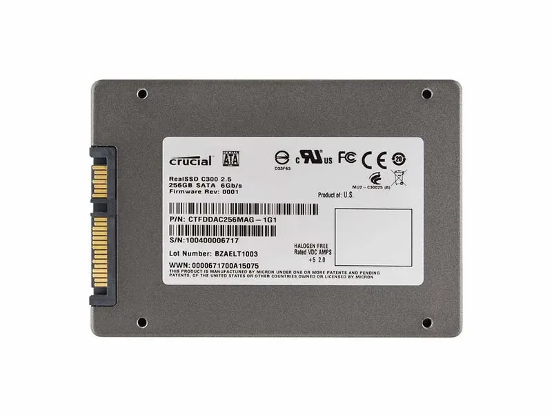 CTFDDAC256MAG-1G1CCA - Crucial RealSSD C300 256 GB Internal Solid State Drive - 2.5 - SATA/600