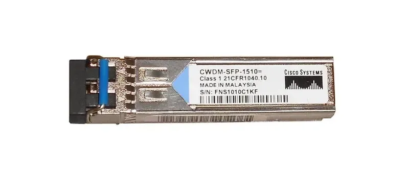 Cisco CWDM-SFP-1510 1Gb/s 1000Base-CWDM Single-Mode Fiber 80km 1510nm Duplex LC Connector SFP Transceiver Module Spare