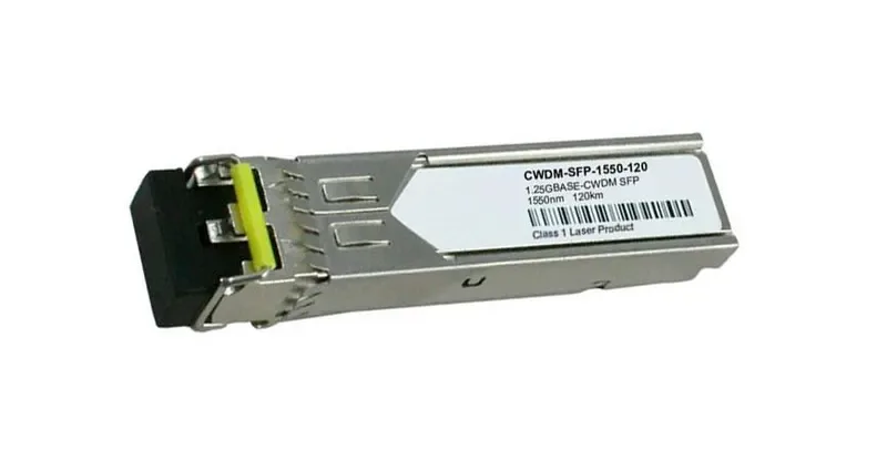 CWDM-SFP-1550-120KM - Cisco 1Gbps 1000Base-CWDM Fibre Channel Single-mode Fiber 120km 1550nm Duplex LC Connector SFP Transceiver Module