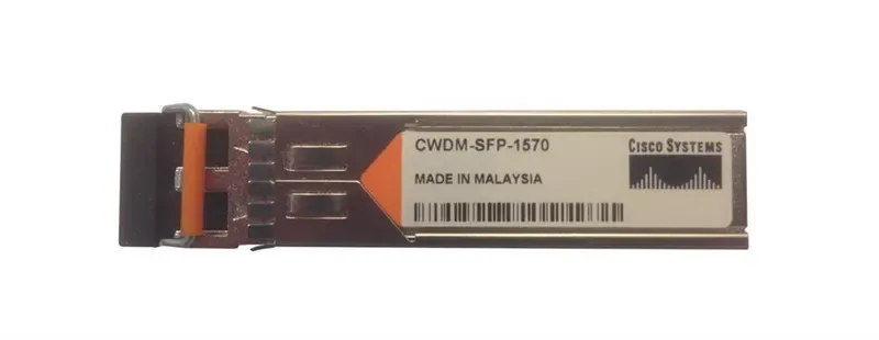 CWDM-SFP-1570-RGD - Cisco 1Gbps 1000Base-CWDM Fibre Channel Single-mode Fiber 80km 1570nm Duplex LC Connector SFP Transceiver Module