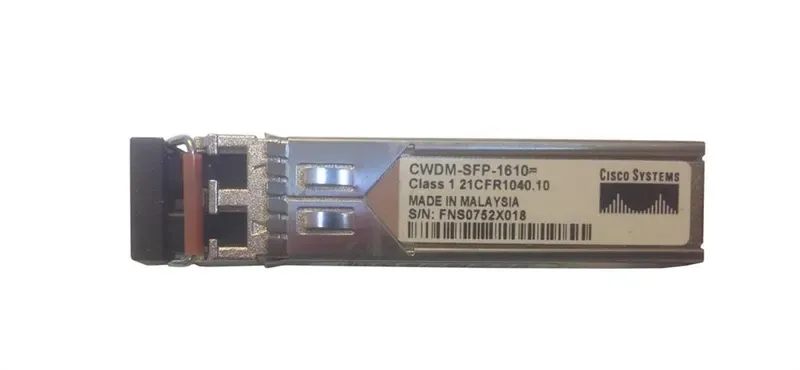 CWDM-SFP-1610 - Cisco 1Gb/s 1000Base-CWDM Single-Mode Fiber 80km 1610nm Duplex LC Connector SFP Transceiver Module